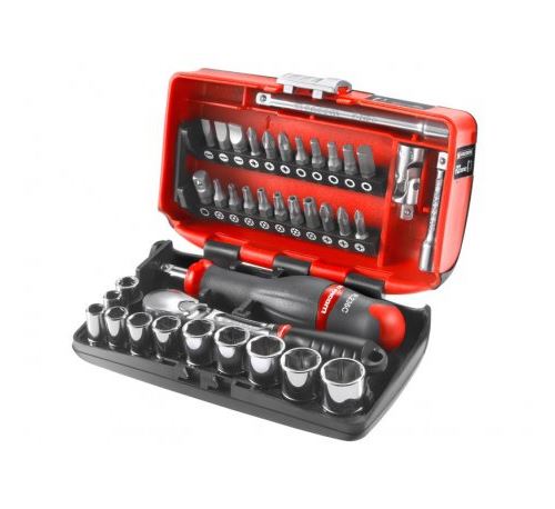 Coffret Douilles 1/4'' 6 Pans Métriques 5,5 à 14Mm - Facom - Rl.Nano1Pb