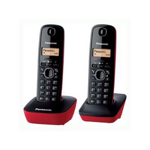 Téléphone Sans Fil Panasonic Corp. KX-TG1612SPR DECT noir (2 Pcs)