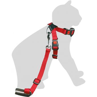 Harnais De Securite Laisse Rouge 15 Mm Pour Chat Flamingo Pet Products Fl 103 Colliers Harnais Et Laisses Pour Chat Achat Prix Fnac