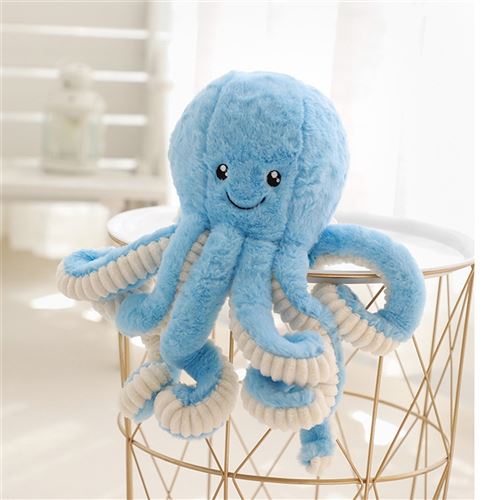 peluche mignon poulpe animaux marins 18cm Bleu Animal en peluche a la Fnac