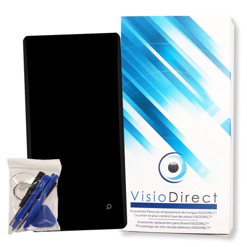 Visiodirect® Ecran complet pour Nokia Lumia 800 téléphone portable noir vitre tactile + écran LCD sur chassis + outils