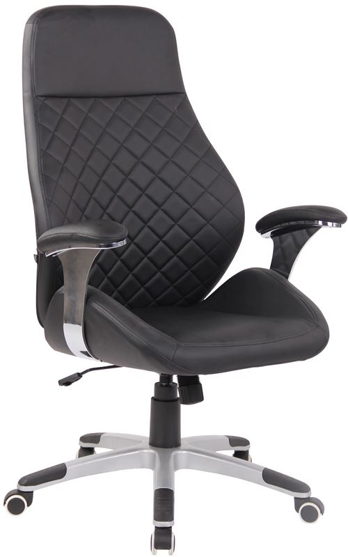 Fauteuil de bureau en similicuir Layton - Couleur Noir