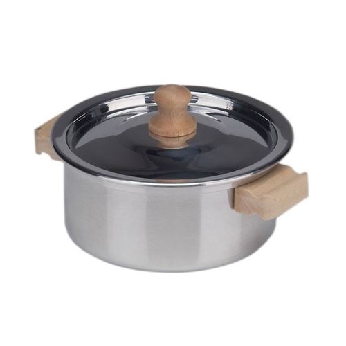Glückskäfer cuisinière en métal argenté 10 cm