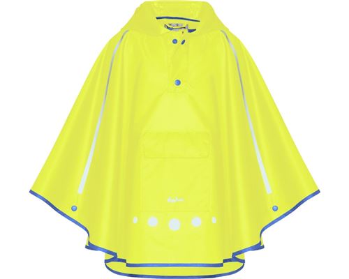 Playshoes poncho de pluie pliable néon-jaune junior