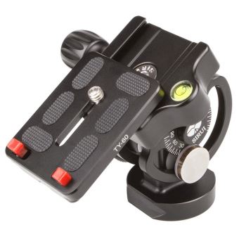 SIRUI L-10 Rotule en Aluminium avec Plateau Rapide TY-60 pour trépied Hauteur 79 mm Poids 0,33 kg Charge Max 15 kg Noir 