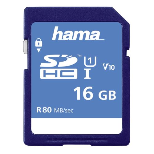 Hama - Carte mémoire flash - 16 Go - UHS Class 1 / Class10 - SDHC UHS-I