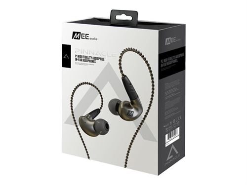 MEE audio Pinnacle P1 - In-ear hoofdtelefoons met micro - inwendig - met bekabeling - 3,5 mm-stekker