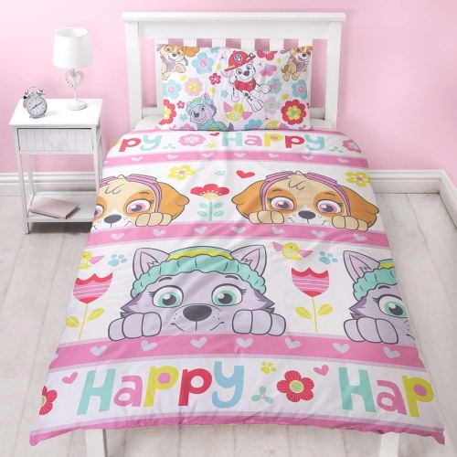 Paw Patrol Housse de Couette, Rose, 200 x 130 cm