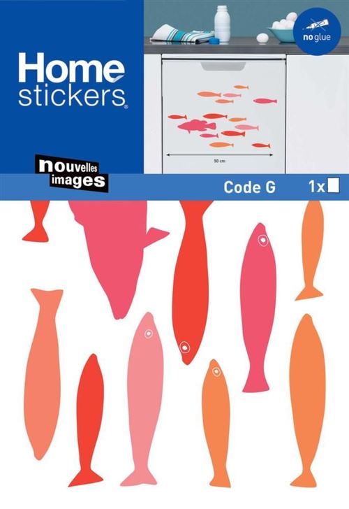 Nouvelles Images - Sticker fenêtre poisson rouge
