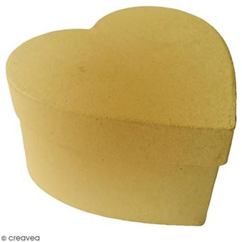 Boîte Coeur à décorer - 9 x 8 x 5 cm