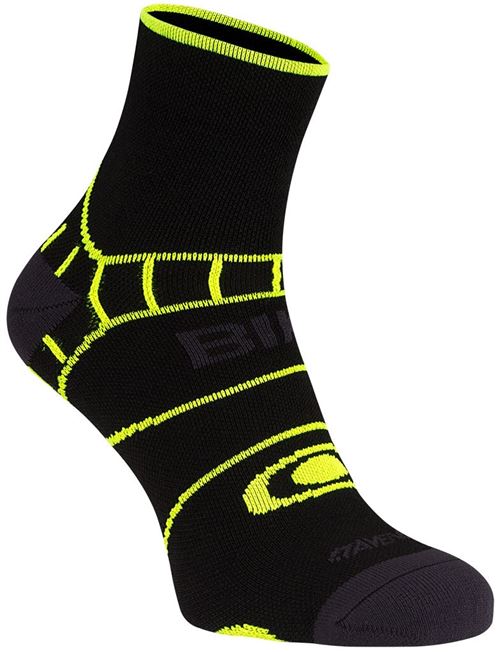 Cyclisme Chaussettes Climayarn hommes noir / jaune taille 39/42