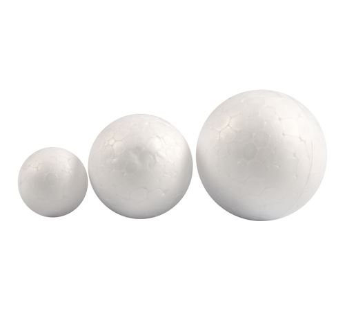 Set de boules en polystyrène - 20 à 40 mm - 12 pcs