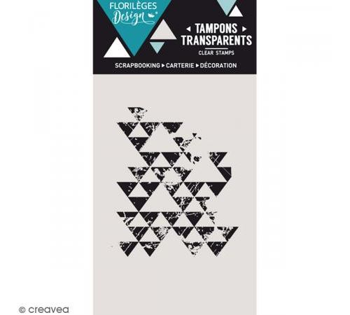 Tampon clear Traces de triangles - 1 pce