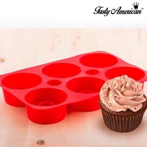 Moule pour cupcakes fourrés silicone - Muffins / gâteau - réutilisable - non adhésif - Lavage facile au lave-vaisselle