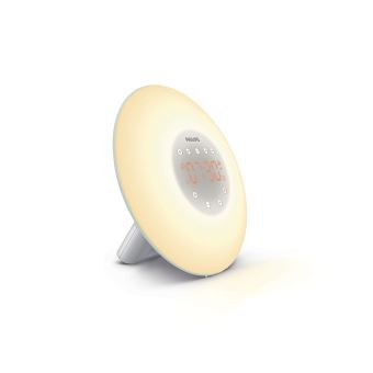 Philips Hf3507/10, Wake Up Light, Plastique, Blanc/menthe, 17 X 17.9 X 10 Cm
