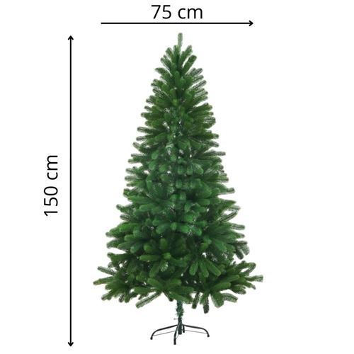 vidaXL Kunstkerstboom met levensechte naalden 150 cm groen