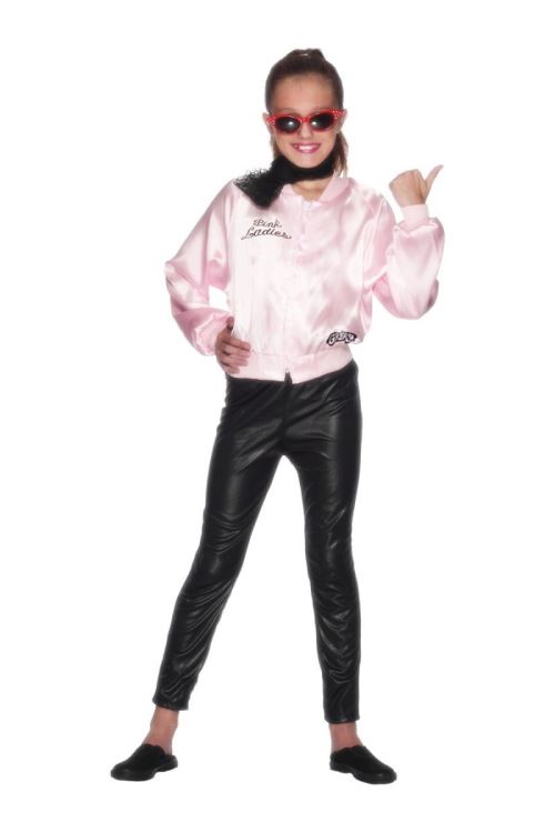 Costume Veste Rose Enfant Grease™ Pink Lady - Rose - L