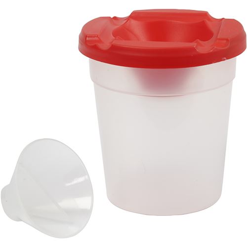 Creotime pot de peinture non falsifiable 8,5 x 8 cm rouge 15 pièces