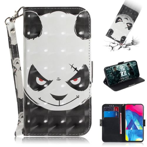 Etui en PU impression de motifs décor de points lumineux motif panda pour votre Samsung Galaxy M10