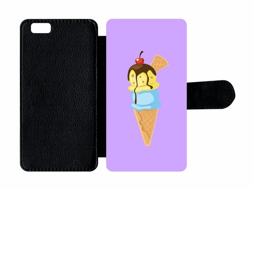 Etui À Rabat Apple Iphone 6s Glace Cornet Violet