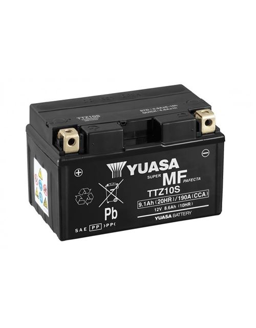 Batterie YUASA TTZ10Z sans entretien livrée avec pack acide