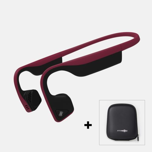 Ecouteur AfterShokz Trekz Titanium, Casque à Conduction Osseuse, Bluetooth, Sans Fil-Rouge Canyon