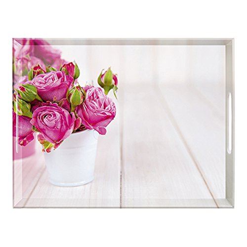 Emsa Plateau, Motif Roses, 40 x 31 cm, Classic, 517746