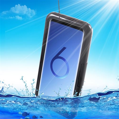 Coque en TPU imperméable à l'eau la saleté résistant à l'épreuve de la neige noir pour votre Samsung Galaxy S9 SM-G960