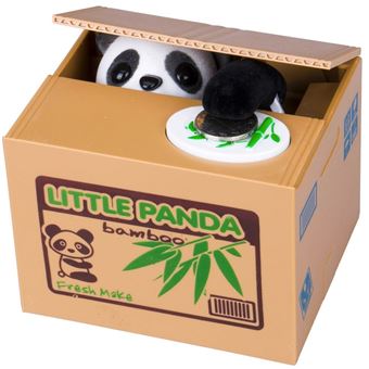 Ruiting Tirelire Panda Voleur,Tirelire Animal Panda Voleur de Monnaie Cadeau Jouet pour Enfant 