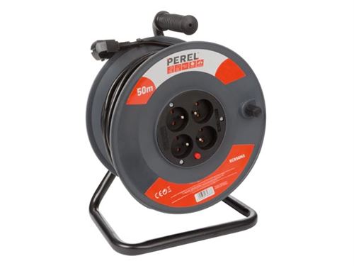 Enrouleur 50 M - 3G1.5 - 4 Prises