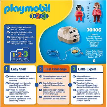 Playmobil 1.2.3 70406 Mon chien qui glisse
