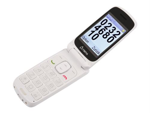 OLYMPIA PRIMUS - Téléphone de service - double SIM - microSD slot - Écran LCD - blanc