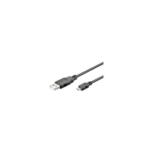Microconnect USB A/Micro USB B 5P 1.8m 1.8m USB A Micro-USB B Mâle Mâle Noir câble USB - Câbles USB (1,8 m, USB A, Micro-USB B, 2.0, Mâle/Mâle, Noir)