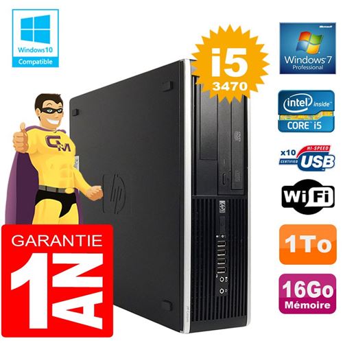 Acheter Pc hp compaq 8300 sff core i5-3470 ram 16go disque 1 to graveur dvd wifi w7 État correct - 219,00 € Pc hp compaq 8300 sff core i5-3470 ram 16go disque 1 to graveur dvd wifi w7 État correct - Hewlett-Packard reconditionné disponible sur Fnac