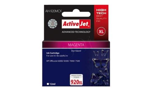 ActiveJet AH-920MCX Premium - 12 ml - taille XL - magenta - compatible - cartouche d'encre (alternative pour : HP 920XL) - pour HP Officejet 6000, 6000 E609a, 6500, 6500 E709a, 6500A, 6500A E710a, 7500A