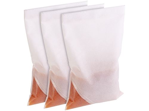3 sachets absorbeurs d'humidité avec granulés à sécher