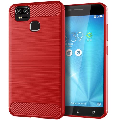 Etui Coque de protection durable souple pour Asus ZenFone3 Zoom - Rouge