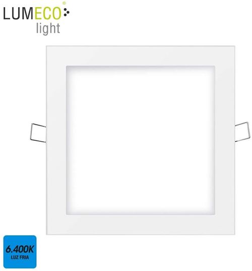 EDM Downlight LED encastré carré 20W 6400K 1500lm Blanc Lumeco 31582