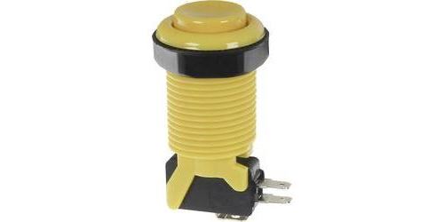 Appareil de saisie Joy-it Arcade Bouton, Micro-interrupteur jaune jaune 1 pc(s)