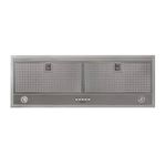 Novy D 829 - Hotte - groupe filtrant - Niche - largeur : 82.5 cm - profondeur : 27.5 cm - evacuation & recyclage - acier inoxydable