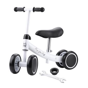 10 Sur Porteur Mini Petite Draisienne Velo D Enfant Equilibre Entrainement Pour 1 2 Ans Bebe Blanc Trottinette Achat Prix Fnac