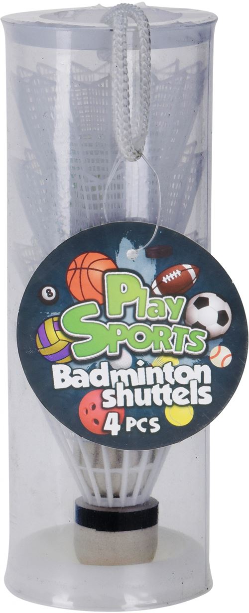 Free and Easy navettes badminton 4 pièces blanc