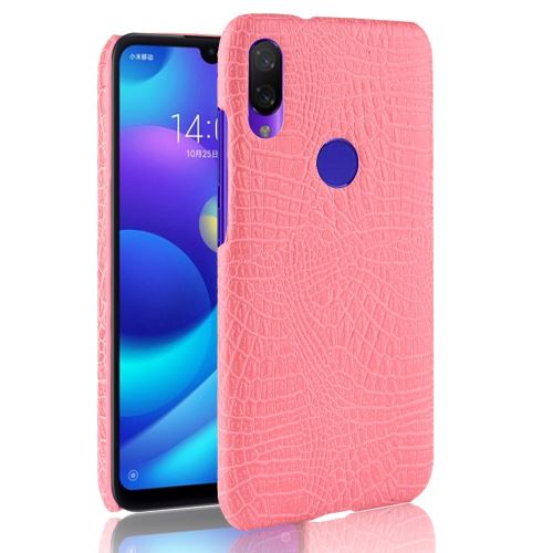 Etui en PU crocodile dur rose pour votre Xiaomi Redmi Note 7