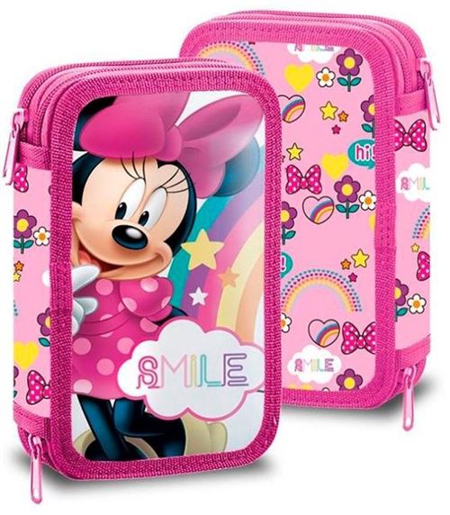 Disney pochette Minnie Mouse filles 12 x 16 polyester rose 28-pièces