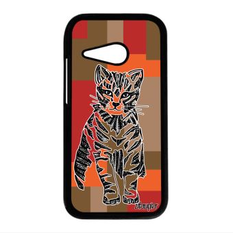 Coque Pour One M8 Mini Chat Chaton Dessin Tribal Cadeau De