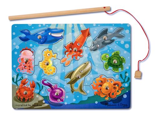 Melissa & Doug - 13778 - Loisir Créatif - Jeu magnétique en bois - pêche