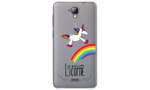 Coque souple pour Altice S40 avec impression Motifs Je suis une licorne