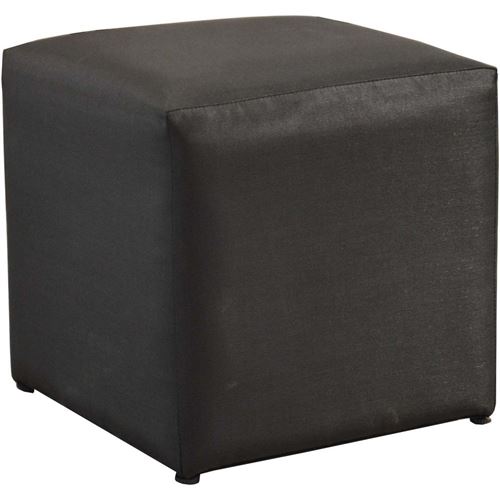 Proloisirs - Pouf tabouret extérieur Cub 43 cm Noir