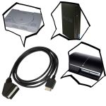 Playstation PS1 PS2 PS3 Cable AV Audio Video Officiel Envoi rapide et