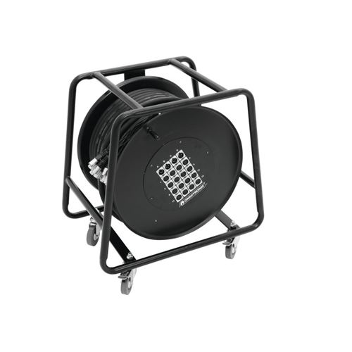 Eurolite enrouleur, XLR 16 in / 4 out, 50 mètres